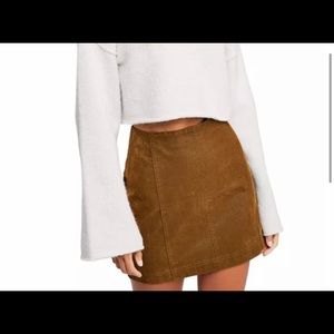 Free People Modern Femme Vegan Leather Mini Skirt